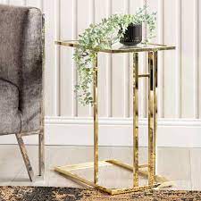 Harriet Sofa Table in GOLD-Renaissance Design Studio