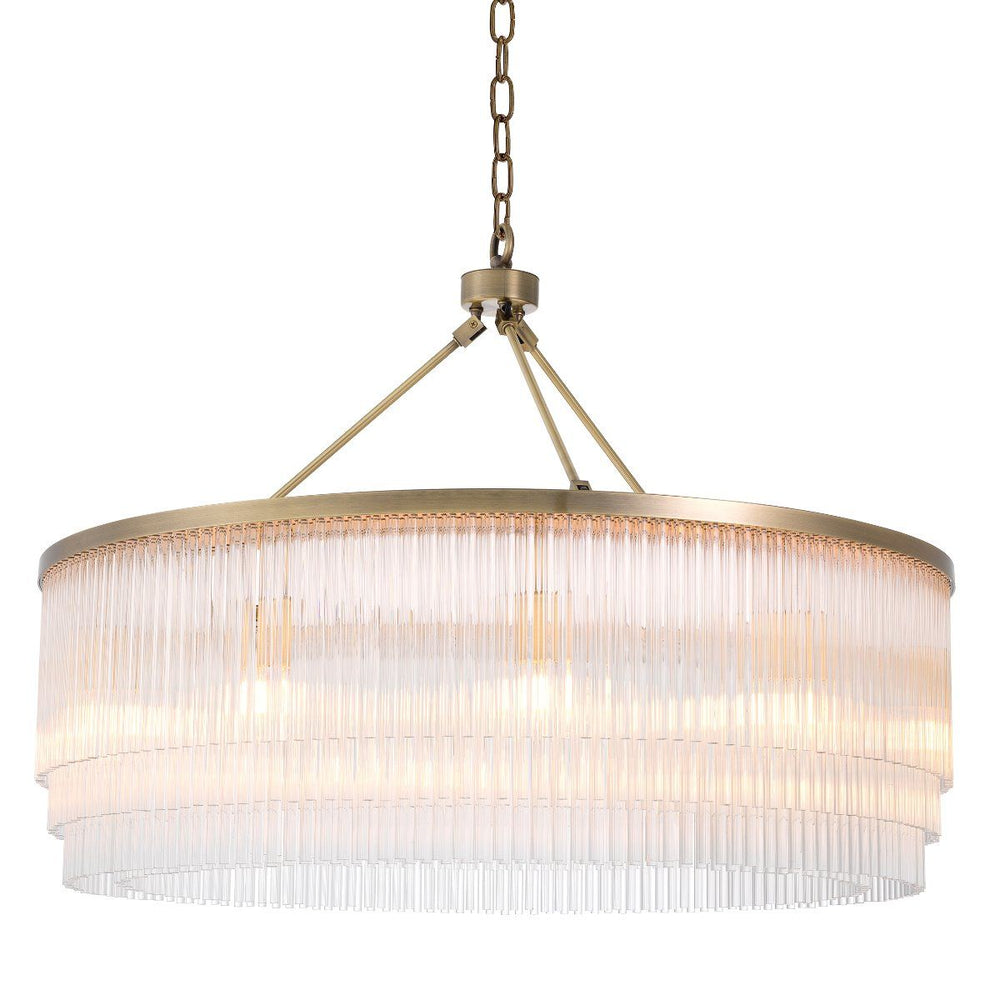 Hector Large Art Deco Crystal Chandelier by Eichholtz-Chandelier-Renaissance Design Studio