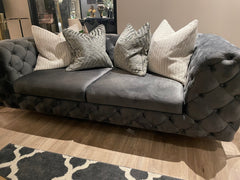 Vanessa buttoned designer armchair reduced view Instore to purchase