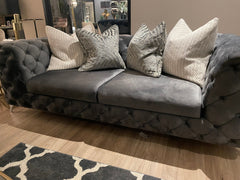 Vanessa buttoned designer armchair reduced view Instore to purchase