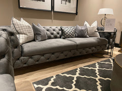 Vanessa buttoned designer armchair reduced view Instore to purchase