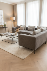 Bi Bi penthouse X-Large modular couch in luxury textured fabric with half price . View and Pay Instore