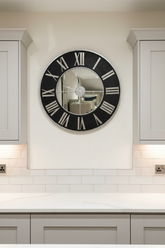 Mirrored clock Alex warehouse clearance click n collect no exchange
