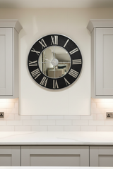 Mirrored clock Alex warehouse clearance click n collect no exchange