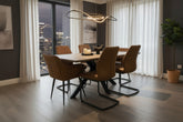 Mirabeau extending dining table with cross legs and *smart top top 180/220