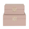 Jewellery box set of 2 rose pink. Limited stock nearly half price seconds quality-Renaissance Design Studio