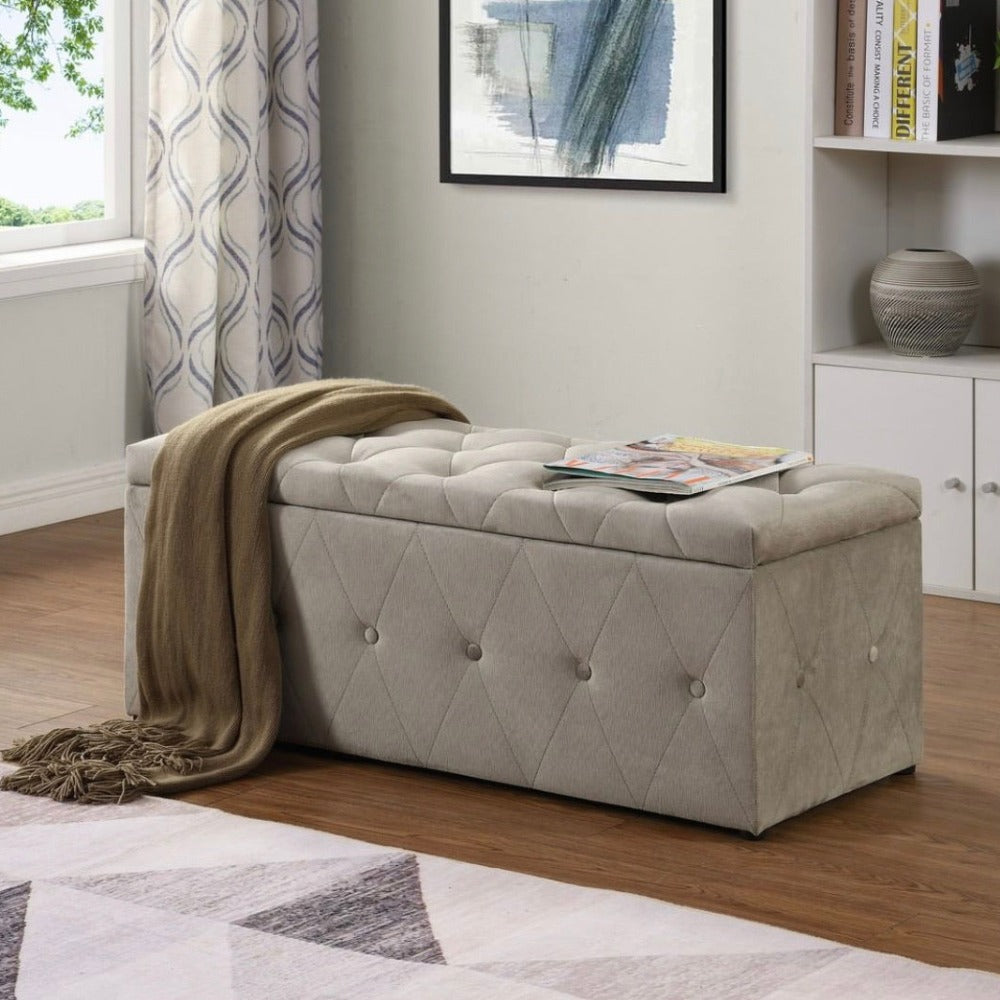 Kildare chesterfield bed in grey Dublin clearance FLASH SALE-deep buttoned bed-Renaissance Design Studio