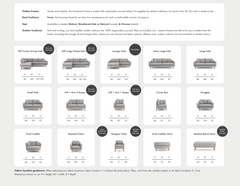 Lisbon corner group custom made for you by Whitemeadow with foam. AFB-Renaissance Design Studio