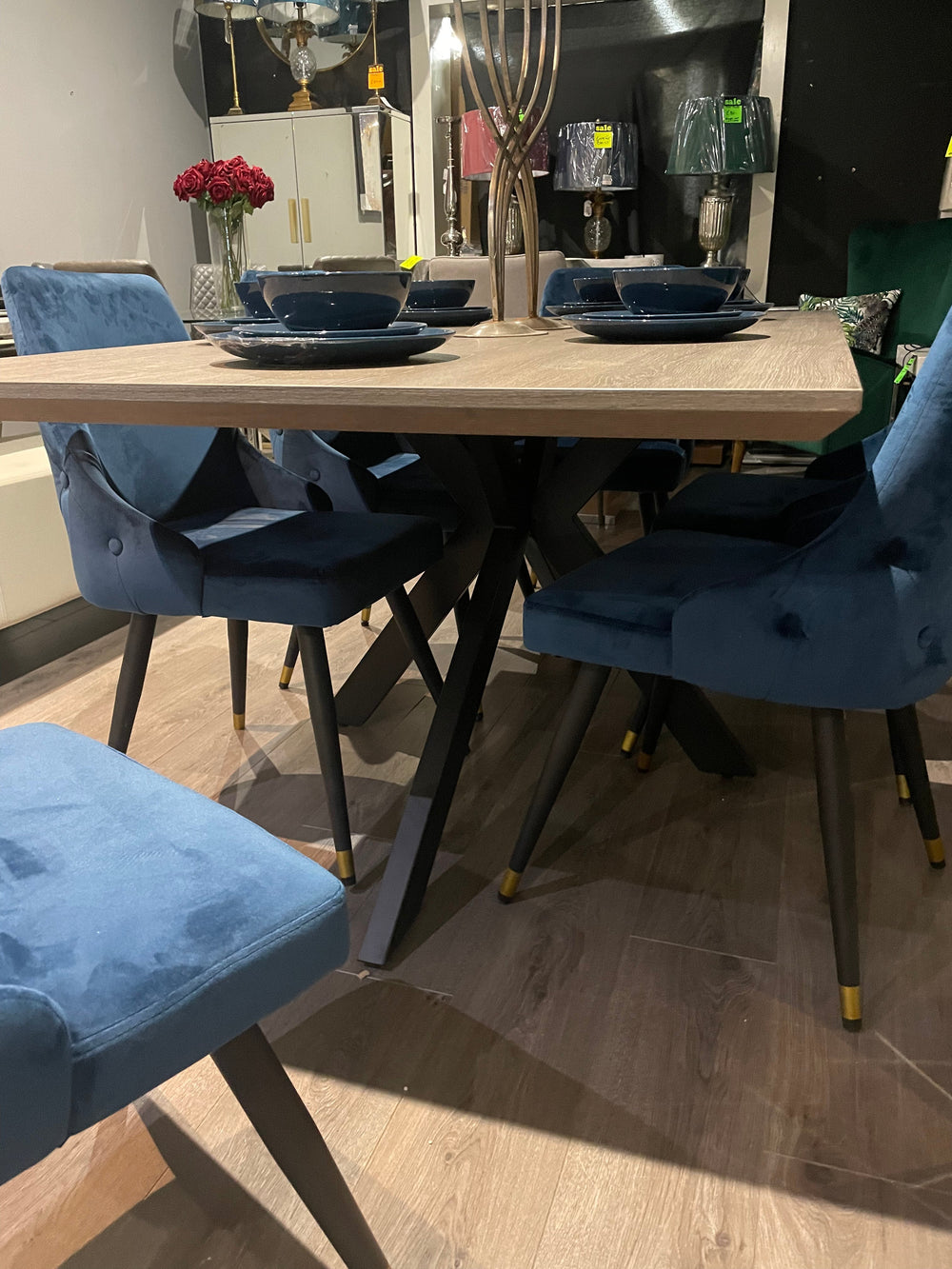 Mirabeau Rectangle extending Dining Table with extra wide smart top-Dining Table-Renaissance Design Studio