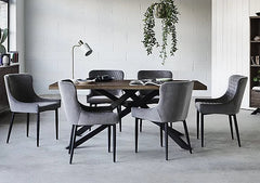 Mirabeau Rectangle extending Dining Table with extra wide smart top-Dining Table-Renaissance Design Studio