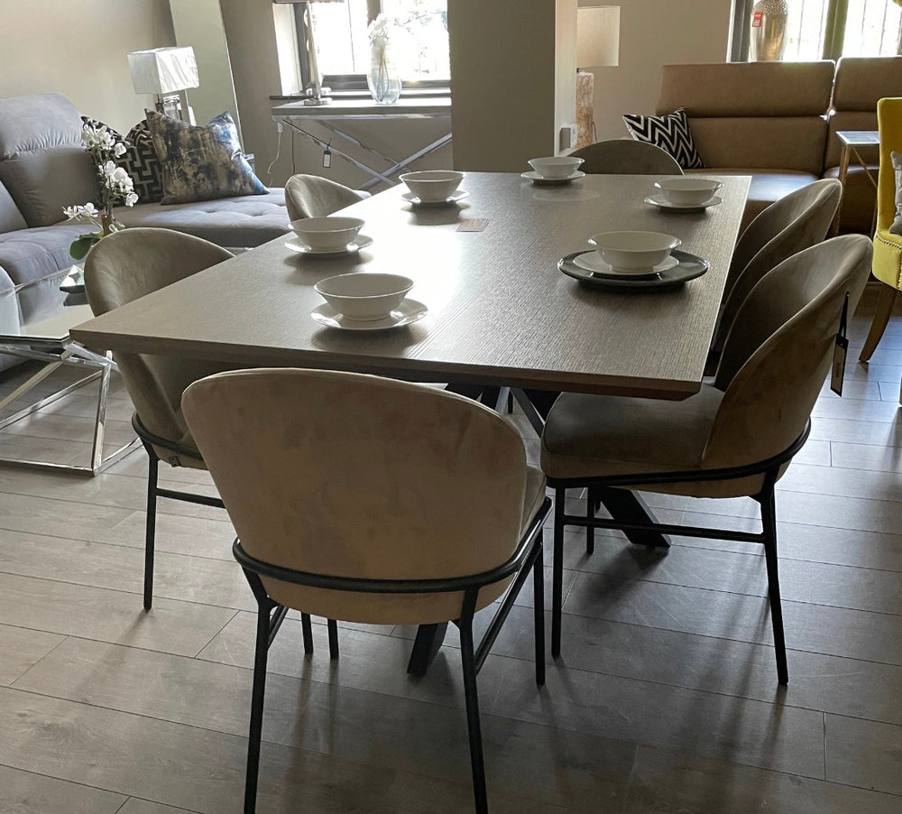 Mirabeau Rectangle extending Dining Table with extra wide smart top-Dining Table-Renaissance Design Studio