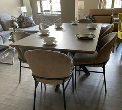 Mirabeau Rectangle extending Dining Table with extra wide smart top-Dining Table-Renaissance Design Studio