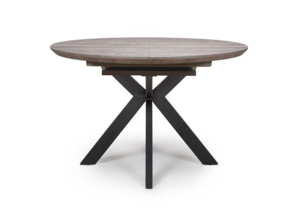 Mirabeau round oak dining table fixed top or extending-Dining Table-Renaissance Design Studio