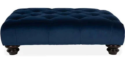 Romance footstool navy velvet reduced sale price check-Footstool-Renaissance Design Studio