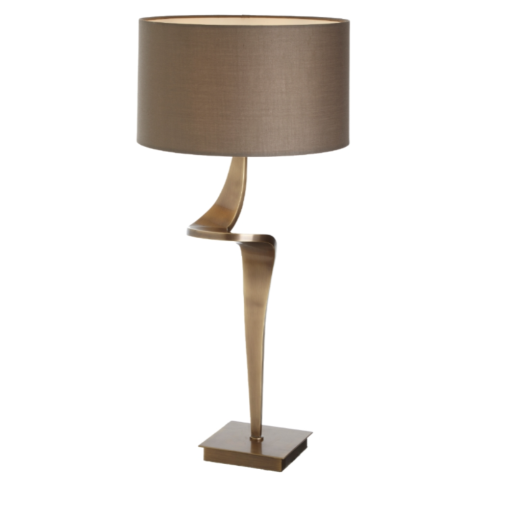Sahara E Brass Table Lamp reduced-Table Lamp-Renaissance Design Studio