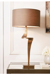 Sahara E Brass Table Lamp reduced-Table Lamp-Renaissance Design Studio