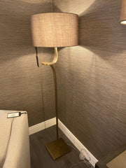 Sahara E Floor Lamp brass-Floor Lamp-Renaissance Design Studio