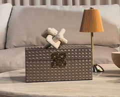 Set of 2 jewellery boxes in bronze with gold handles ....fabulous !-jewellery boxes-Renaissance Design Studio