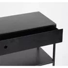 Zena Black Slim New model Console Table-console table-Renaissance Design Studio