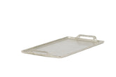 Rorik raw nickel tray with 2 handles 30 x 53 cm Collection instore or arrange