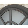 Charcoal grey window arch mirror reduced Instore for COLLECTION