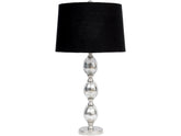 ANTIQUE SILVER OVAL BUBBLE TABLE LAMP half price clearance instore