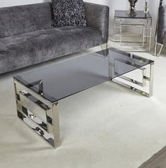 Apex Smoked Glass Coffee Table available to order