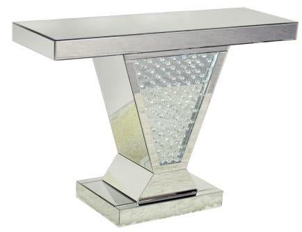 V Shape Crystal Decor Console Table LAST ONE as seen