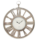 Brunswick Nickel and wood Stencil Clock sold as seen