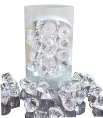Clear diamond rocks / ice stones pack of 18
