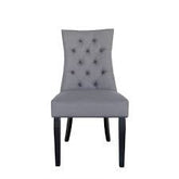 Monty Velvet large Dining Bedtoom chair deep button back Coffee