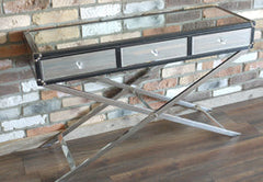 Console Table X Cross Leg with 3 drawers
