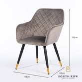 BLACK DIAMOND accent dining chair grey secial offer Set of 4 in Warehouse clearance for collection