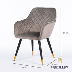 BLACK DIAMOND accent dining chair grey secial offer Set of 4 in Warehouse clearance for collection