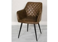 Charlie range of contemporary faux leather dining chairs reduced