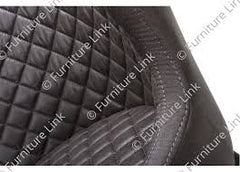 Charlie range of contemporary faux leather dining chairs reduced