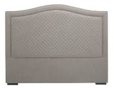 Grey Claife Linen Designer SuperKING headboard and base on reduced price offer