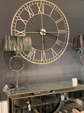 X large Silver 87 Skeleton clock 120cm Click n Collect