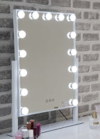 Hollywood mini mirror medium on stand