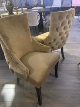 Champagne mink Luxurious Lucia Tufted Dining Chairs set of 2 Half Price for collection unwrapped . View and pay Instore only