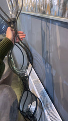 Long Wall candle sconce 3 mirror gold clearance