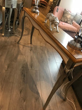 Abbie Oak and aluminium Console Table with Curved Legs was €400 view Instore