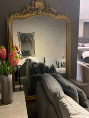 Rocaille Gold Gilt Leaf bevelled mirror X large