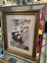 Mirrored gold large photo frame 6 x 8"