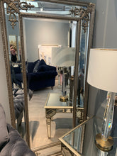 Large Silver mirror with regal decal large rectangle Instore purchase only