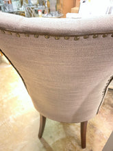 Hunter occasional chair less than HALF PRICE linen with contrast piping pick up Instore
