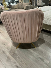 Sia swivel Chair in blush pink totally stunning ! Reduced instore