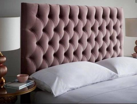 Designer Serene Velvet Headboards Heather 5ft King Size WAREHOUSE CLEARANCE