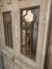 Pair of Large Rustic Mirror Door mirrors sold as seen