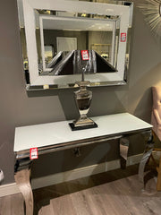 White Manhattan Wall Mirror 167 CLEARANCE LAST ONE